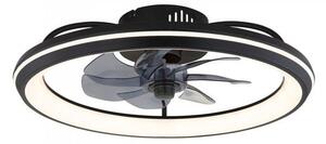 Ανεμιστήρας Οροφής LED 36W Μαύρο-Λευκό Dimmable Celeste 03643 Globo Lighting 03643 Μαύρο