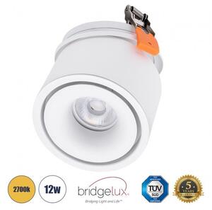 Χωνευτό Σποτ Downlight LED TrimLess Φ10cm 12W Λευκό-Θερμό 2700K OMEGA-R 60295 Globostar 60295 Λευκό