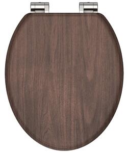 SCHÜTTE Κάλυμμα Λεκάνης DARK WOOD με Soft Close από MDF