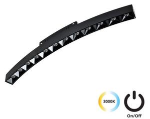 Μαγνητικό Φωτιστικό Ράγας Κυρτό LED 13W IP20 3000K Magnetic Curvy 4282200 Viokef 4282200 Μαύρο