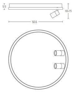 Πλαφονιέρα Φωτιστικό Οροφής LED 61W IP20 3000K Zambelis 22015 Χρυσό