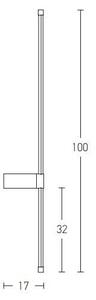 Απλίκα Φωτιστικό Τοίχου 1,6cm LED 20W IP20 3000K Zambelis 20117 Χρυσό