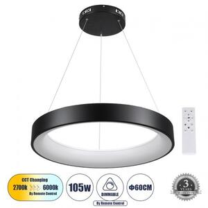 Κρεμαστό Φωτιστικό Οροφής LED 105W 12075lm SALEM Globostar 61245 Μαύρο