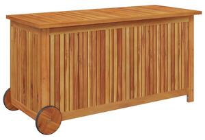 VidaXL Μπαούλο Αποθήκευσης Κήπου με Ρόδες 113x50x58 εκ. Μασίφ Ακακία