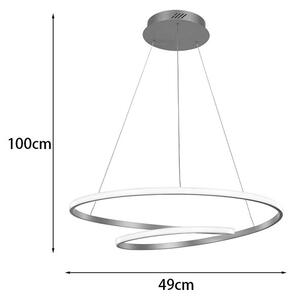 Φωτιστικό οροφής LED Rexon Χρυσό 49x49x12 cm
