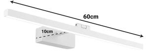 Φωτιστικό τοίχου LED Debiwen, Λευκό, 10x60x6 cm
