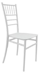 Καρέκλα εκδηλώσεων Tiffany I, Λευκή, 38.5x46.5x87 cm
