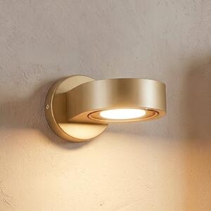 Argon Φωτιστικό τοίχου Lili, χρυσό, Ø 14 cm, GX53, Χρυσό / Ορείχαλκου, Διάδρομος, Μέταλλο, σύγχρονο
