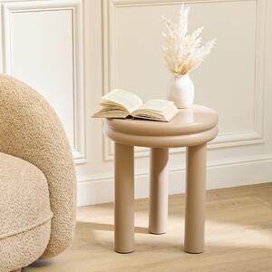 Βοηθητικό Τραπεζάκι (Φ40x47) A-S Plump Beige 213118A