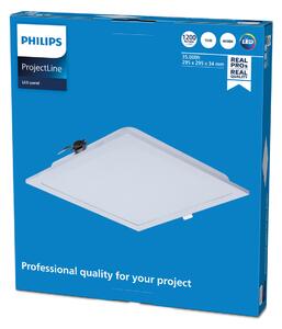 Philips ProjectLine LED πάνελ λευκό 4.000K 30x30 cm, Λευκό, Μελέτη / Γραφείο, Μέταλλο, Γωνιακά φωτιστικά