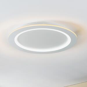 EGLO connect LED φωτιστικό οροφής Padrogiano-Z, Ø 60 cm, λευκό, ρυθμιζόμενος, Λευκό, Σαλόνι / τραπεζαρία, Μέταλλο, σύγχρονο