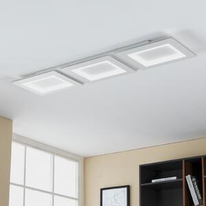 EGLO connect LED φωτιστικό οροφής Padrogiano-Z 3-φωτός, 120 x 30 cm, ρυθμιζόμενος, Λευκό, Σαλόνι / τραπεζαρία, Μέταλλο, σύγχρονο