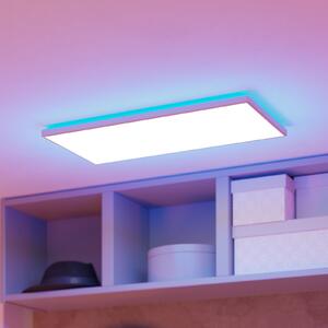EGLO connect LED φωτιστικό οροφής Rovito-Z, λευκό, 57 x 30 cm, ρυθμιζόμενος, Λευκό, Σαλόνι / τραπεζαρία, Πλαστικό