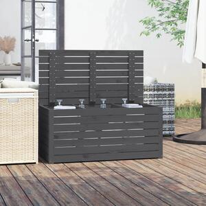 VidaXL Μπαούλο Κήπου Γκρι 101 x 50,5 x 46,5 εκ από Μασίφ Ξύλο Πεύκου