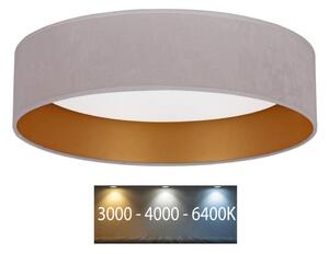 Brilagi - LED Φωτιστικό οροφής VELVET LED/24W/230V 3000/4000/6400K κρεμ/χρυσό