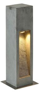 SLV Arrock Stone LED φως πλίνθου από φυσική πέτρα, Γκρι, Πέτρα, σύγχρονο
