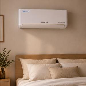 Κλιματιστικό Inverter Daewoo Pro DAC-24PROW - 24000 Btu, Εξελιγμένα Φίλτρα με Αποστείρωση, Ροή Αέρα 4ων Κατευθύνσεων - Wi-Fi - Eνεργειακή Kλάση A++/A+