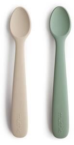 Κουτάλια Φαγητού (Σετ 2τμχ) Mushie Cambridge Blue/Shifting Sand 66-2360275