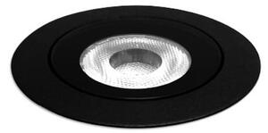 Wever & Ducré Lighting WEVER DUCRÉ LED ενσωματωμένο φωτιστικό δαπέδου Blink 1.0 μαύρο, άκρη, Μαύρο, Αλουμίνιο, Φωτιστικά εσοχής στρογγυλά