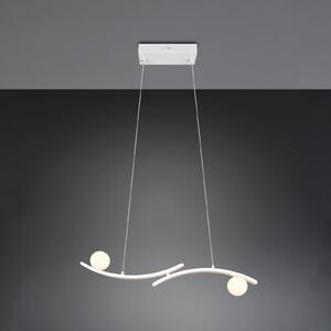 Trio Lighting Κρεμαστό φωτιστικό LED Napoli, λευκό ματ, μήκος 82 cm, μέταλλο, CCT, ρυθμιζόμενος, Λευκό, Σαλόνι / τραπεζαρία, Μέταλλο, σύγχρονο