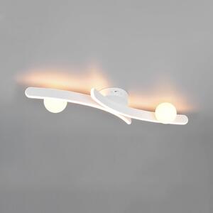 Trio Lighting Φωτιστικό οροφής LED Napoli, λευκό ματ, μήκος 70 cm, μέταλλο CCT, ρυθμιζόμενος, Λευκό, Σαλόνι / τραπεζαρία, Μέταλλο, σύγχρονο