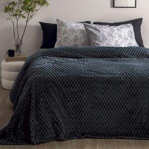 Κουβέρτα Fleece Μονή (160x220) Palamaiki Aster Coal