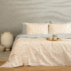 Παπλωματοθήκη Μονή (165x245) 2 Όψεων Melinen Ultra Line Amour Blue-Beige