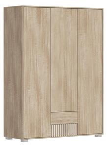 Ντουλάπα Bruse μελαμίνη σε sonoma-oak απόχρωση 148.5x56.5x203.2εκ