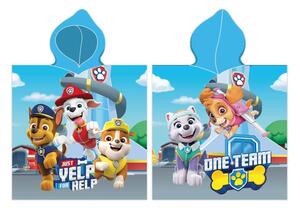 Borea Παιδικό Πόντσο Microfiber Paw Patrol 55 x 110 cm Τυρκουάζ