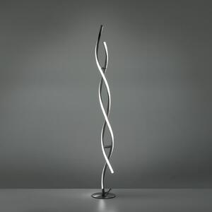 LOLA Smart Φωτιστικό δαπέδου LED LOLAsmart Swing, ρυθμιζόμενος, Γκρι, Σαλόνι / τραπεζαρία, Μέταλλο, σύγχρονο