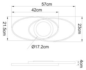 Globo 67239-24B - LED Φωτιστικό οροφής REGGY LED/24W/230V