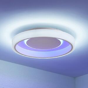 Lindby LED φωτιστικό οροφής Wikani, λευκό, RGB, CCT, dimmable