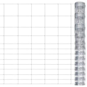 VidaXL Συρματόπλεγμα Περίφραξης Ασημί 50 x 1,5 μ. Γαλβανισμένο Ατσάλι