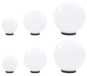 VidaXL Φωτιστικά Μπάλα LED 6 τεμ Σφαιρικά 20/30/40 εκ. Ακρυλικά (PMMA)