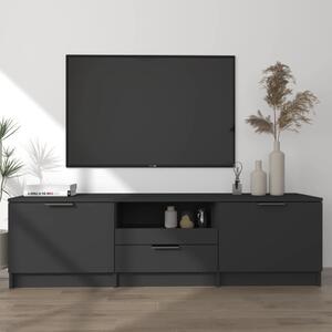 VidaXL Έπιπλο Τηλεόρασης Μαύρο 140x35x40 εκ. από Επεξεργασμένο Ξύλο