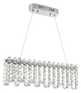 Κρυστάλλινο κρεμαστό φωτιστικό LED SWE073-CP 60cm Chrome