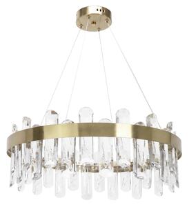 Κρυστάλλινο κρεμαστό φωτιστικό LED SWE074-1CP 50cm Brushed Gold