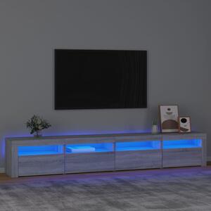 VidaXL Έπιπλο Τηλεόρασης με LED Γκρι Sonoma 240x35x40 εκ