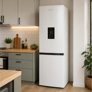 Ψυγειοκαταψύκτης Heinner HC-HM260WDE++ με Βρυσάκι Νερού, Συνολική Χωρητικότητα 260L, Ενεργειακή Κλάση E και Ύψος 180cm
