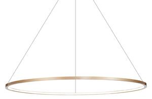 Milagro Lighting LED κρεμαστή λάμπα Saturno, Ø 100 cm, χρυσό χρώμα, 1-φωτεινή, 4.000 K, Χρυσό / Ορείχαλκου, Σαλόνι / τραπεζαρία, Αλουμίνιο, σύγχρονο