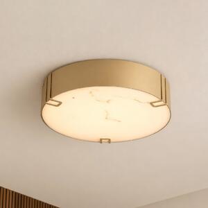 Searchlight Φωτιστικό οροφής LED Marmo, χρυσό χρώμα, μέταλλο, IP44, 3.000 K, ρυθμιζόμενος, Χρυσό / Ορείχαλκου, Μπάνιο, Μέταλλο