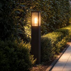 Searchlight Φωτιστικό διαδρόμου Dubai, μαύρο, ABS, πολυανθρακικό, E27, Μαύρο, Πλαστικό, σύγχρονο