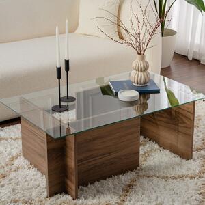Τραπέζι Σαλονιού (105x65x40) A-G Vetrino 353NRD1101 Walnut