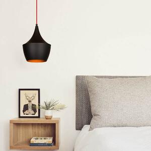 Φωτιστικό Οροφής Μονόφωτο A-G Elmas 892OPV1422 Black Red