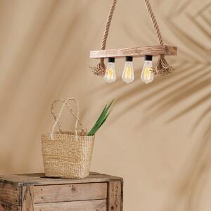 Φωτιστικό Οροφής Τρίφωτο A-G Erebos 521SHN3116 Wooden