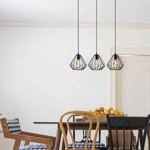Φωτιστικό Οροφής Τρίφωτο A-G Diamond 521SHN3393 Black