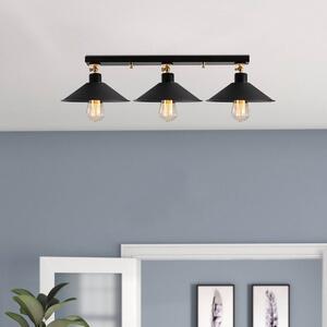 Φωτιστικό Οροφής Τρίφωτο A-G Berceste 525NOR1302 Black