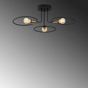 Φωτιστικό Οροφής Τρίφωτο A-G Circle 584TTM1294 Black