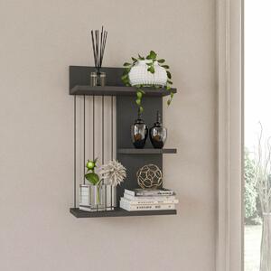 Ραφιέρα Τοίχου (40x19x60) A-G Kinik 854KLN1739 Anthracite