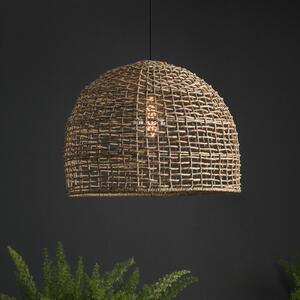 PR Home Κρεμαστή λάμπα Cebu, Ø 46 cm, αμπαζούρ Lampakanay, IP20, ρυθμιζόμενος, Ξύλου, Σαλόνι / τραπεζαρία, Ξύλο, Εξοχική κατοικία / Ρουστίκ